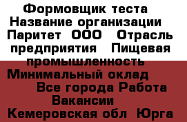 Формовщик теста › Название организации ­ Паритет, ООО › Отрасль предприятия ­ Пищевая промышленность › Минимальный оклад ­ 22 000 - Все города Работа » Вакансии   . Кемеровская обл.,Юрга г.